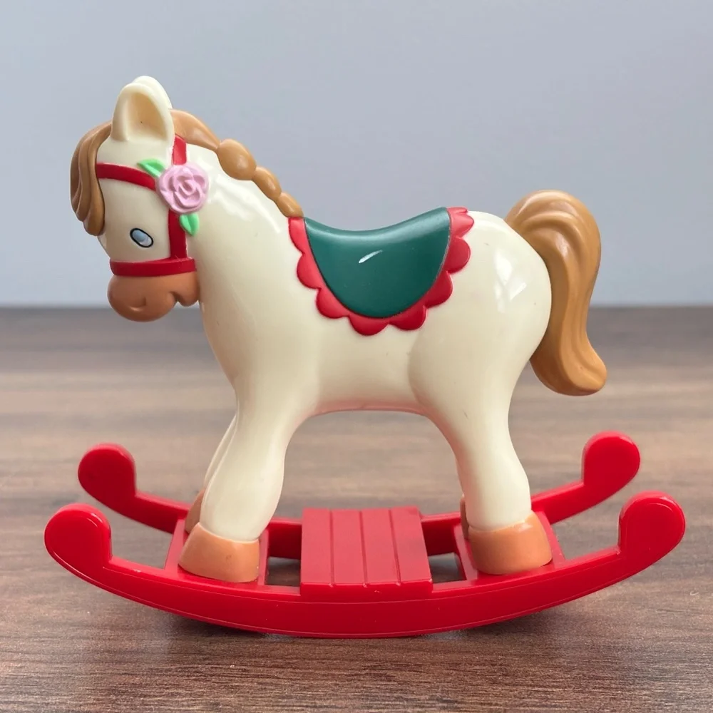 AMERICAN GIRL Bitty Baby Doll Toy ROCKING HORSE Evergreen Holiday Christmas 2007